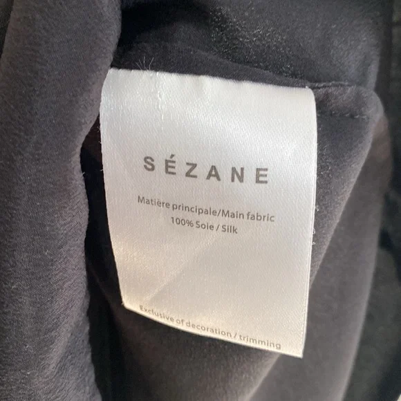 Sezane Paloma Silk Top SZ 36 US4 - Picture 5 of 6